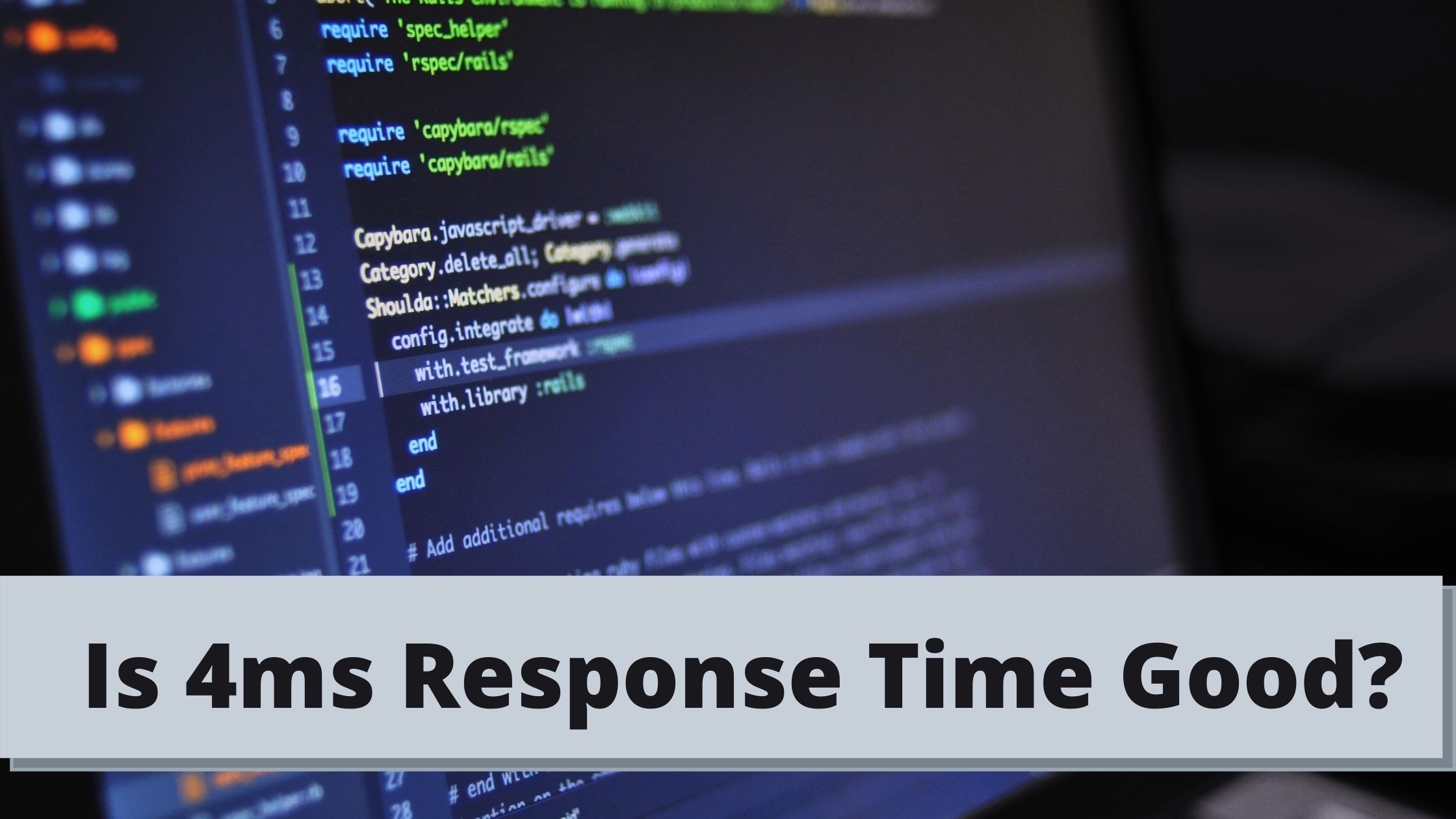 Is 4ms Response Time Good