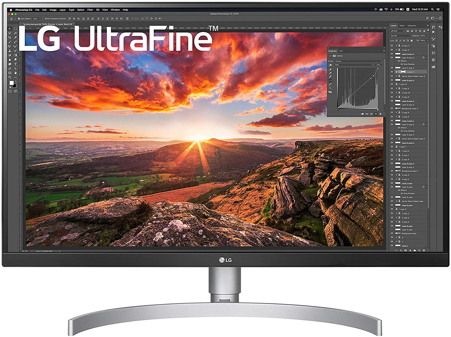 LG 27UN850-W Ultrafine UHD Monitor